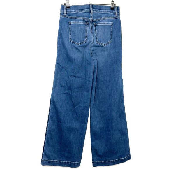 SPANXshape™ EveryWear Seamed-Front Wide Leg Jeans - Blue M - Picture 8 of 13